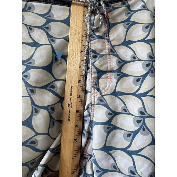 Katin USA Surf Co. Board Shorts Mens Size 32 Surfing Swim Trunks Gray Blue - Picture 4 of 13